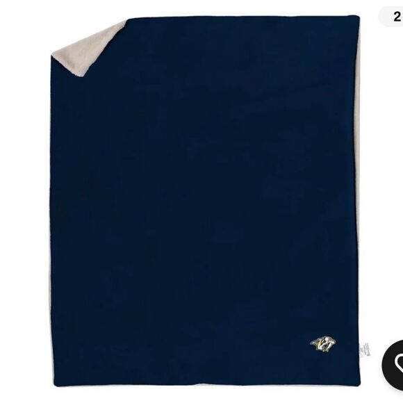 Predators NHL, Large 48"x60" Super Soft Fleece faux mink reverse Throw Blanket - Picture 2 of 6